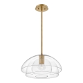 Quintiesse - LOTUS rúdon függő csillár 1xE27/60W/230V, Ø 40,7 cm, arany
