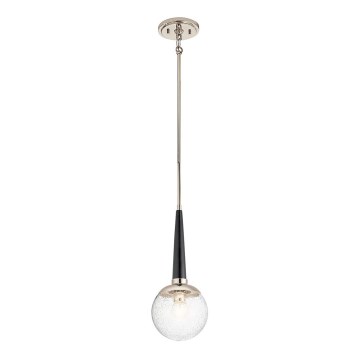 Quintiesse - MARILYN rúdon lógó csillár 1xE27/60W/230V, átm. 19,5 cm, fényes króm/fekete