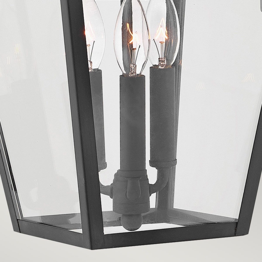 Quintiesse - Kültéri fali lámpa ALFORD L 3xE14/40W/230V IP44 fekete