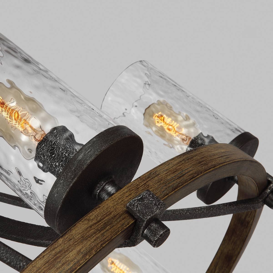 Quintiesse - ANGELO láncos csillár 6xE27/60W/230V tölgy dekor