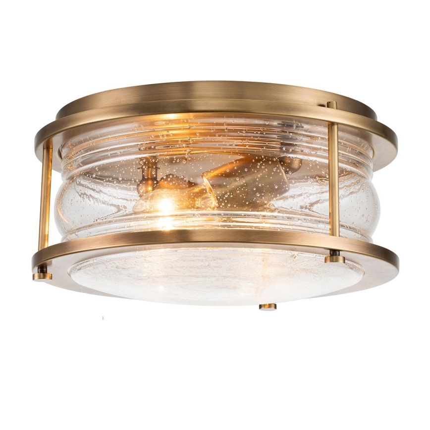 Quintiesse - Fürdőszobai mennyezeti lámpatest ASHLAND 2xE27/60W/230V átm. 30,5 cm IP44 arany
