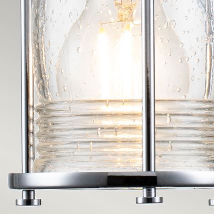 Quintiesse - Kültéri fali lámpa ASHLAND BAY 1xE27/60W/230V IP44 fényes króm