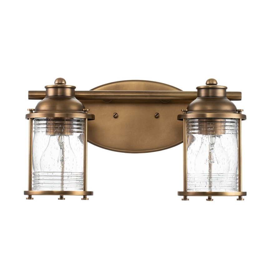 Quintiesse - Fürdőszobai fali lámpa ASHLAND BAY 2xE27/60W/230V IP44 bronz