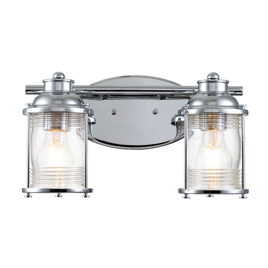 Quintiesse - Kültéri fali lámpa ASHLAND BAY 2xE27/60W/230V IP44 fényes króm