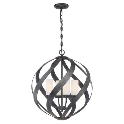 Quintiesse - Kültéri láncos csillár BLACKSMITH 4xE14/40W/230V átm. 50,1 cm IP44 fekete
