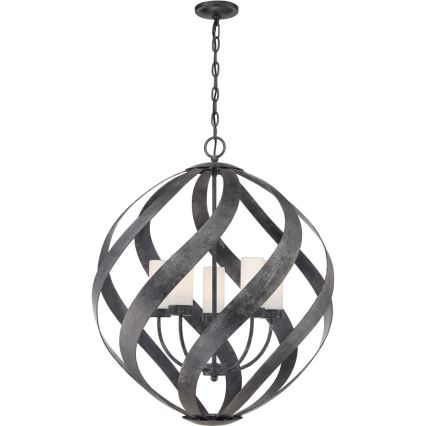 Quintiesse - Kültéri láncos csillár BLACKSMITH 5xE14/40W/230V átm. 66,4 cm IP44 fekete