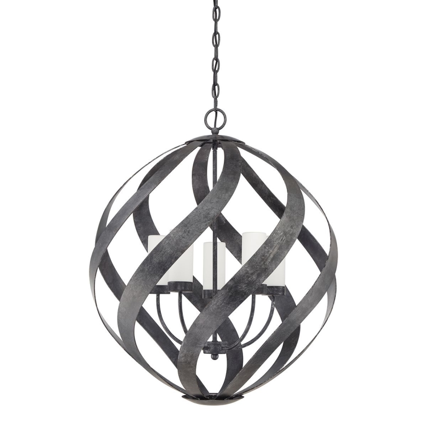 Quintiesse - Kültéri láncos csillár BLACKSMITH 5xE14/40W/230V átm. 66,4 cm IP44 fekete