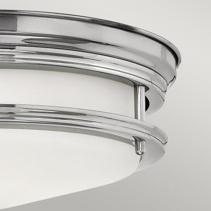 Quintiesse - Kültéri mennyezeti lámpatest HADRIAN 2xE27/40W/230V átm. 27,8 cm IP44 fényes króm