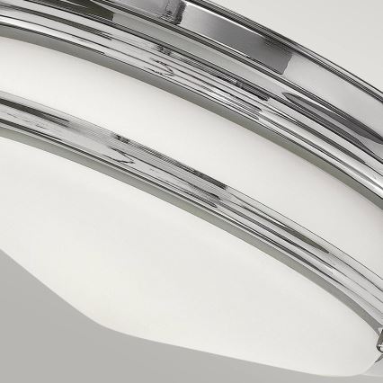 Quintiesse - HADRIAN kültéri mennyezeti lámpatest 2x E27/40W/230V, Ø 27,8 cm, IP44, fényes króm