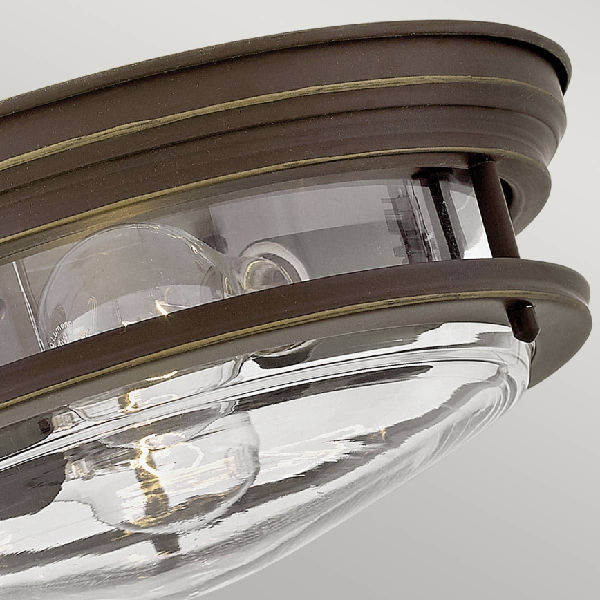 Quintiesse - HADRIAN kültéri mennyezeti lámpatest 2xE27/40W/230V, átm. 27,8 cm, IP44, bronz