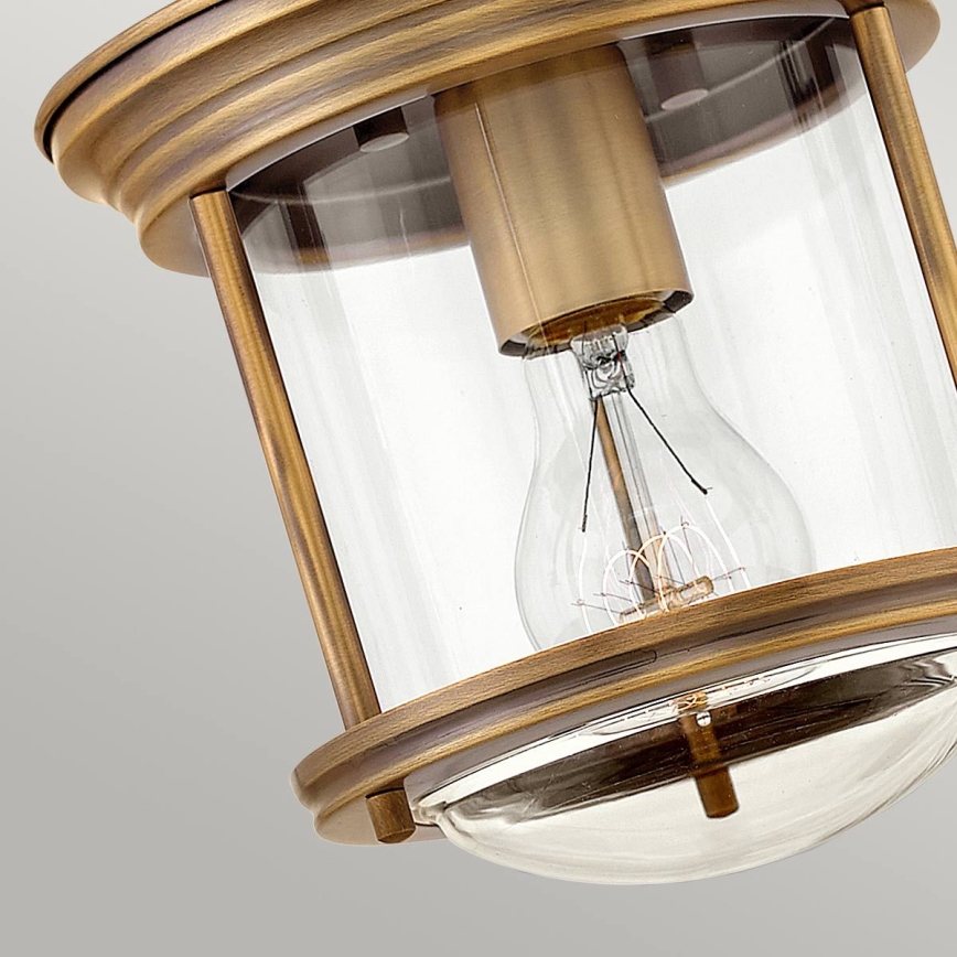 Quintiesse - Kültéri mennyezeti lámpatest HADRIAN 1xE27/60W/230V átmérő 19,6 cm IP44 bronz színű