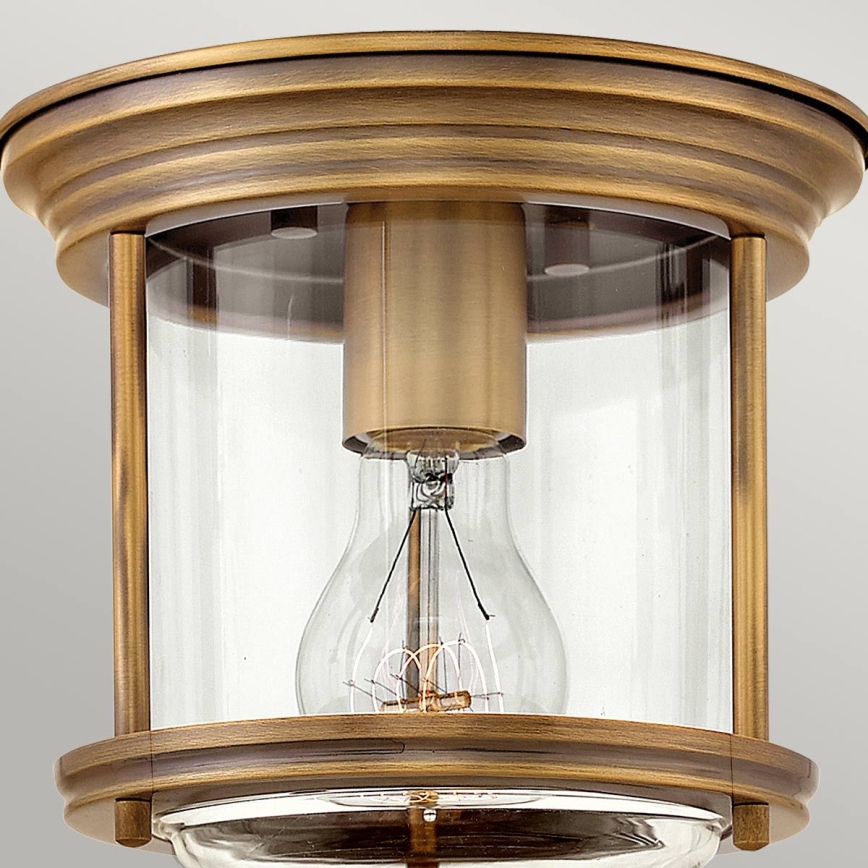 Quintiesse - Kültéri mennyezeti lámpatest HADRIAN 1xE27/60W/230V átmérő 19,6 cm IP44 bronz színű