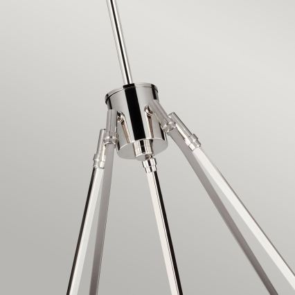 Quintiesse - HARPER rúdon függő csillár 5xE14/60W/230V, Ø 77,5 cm, fényes króm/füstszínű
