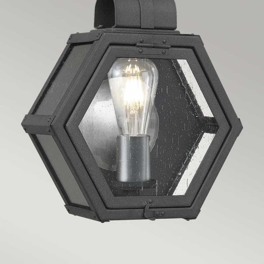 Quintiesse - Kültéri fali lámpatest HEATH S 1xE27/60W/230V IP44 fekete