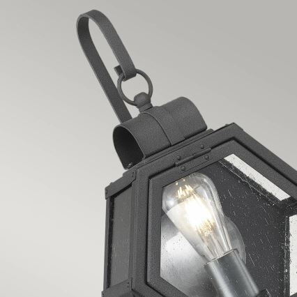 Quintiesse - Kültéri fali lámpatest HEATH S 1xE27/60W/230V IP44 fekete