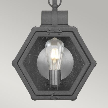 Quintiesse - Kültéri fali lámpatest HEATH S 1xE27/60W/230V IP44 fekete