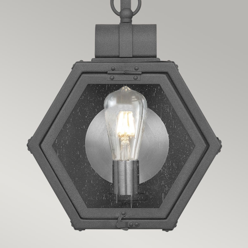 Quintiesse - Kültéri fali lámpatest HEATH S 1xE27/60W/230V IP44 fekete