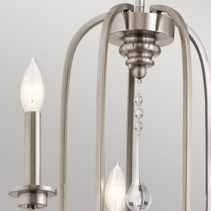Quintiesse - KARLEE rúdon függő csillár 5xE14/60W/230V, átmérő 61 cm, matt króm