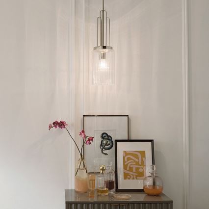 Quintiesse - Rúdra szerelt csillár KIMROSE 1xE27/60W/230V átm. 17,8 cm fényes króm
