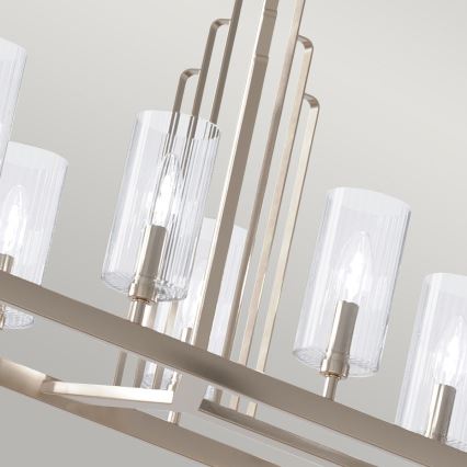 Quintiesse - Rúdon függő csillár KIMROSE 10xE14/40W/230V fényes króm