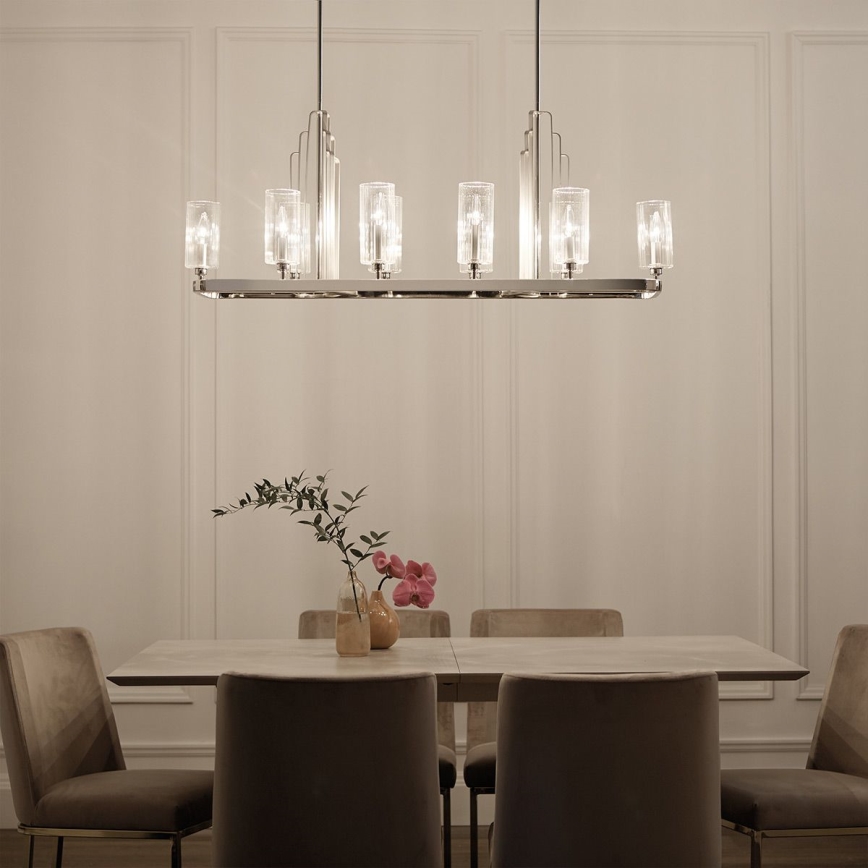Quintiesse - Rúdon függő csillár KIMROSE 10xE14/40W/230V fényes króm