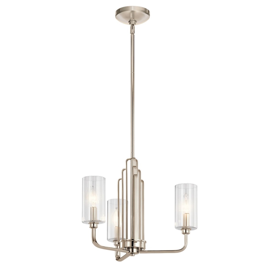 Quintiesse - KIMROSE rúdos csillár 3xE14/40W/230V Ø 45,9 cm, fényes króm