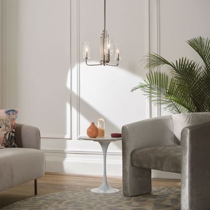 Quintiesse - KIMROSE rúdos csillár 3xE14/40W/230V Ø 45,9 cm, fényes króm