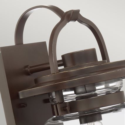 Quintiesse - LASALLE M kültéri fali lámpa 1xE27/60W/230V IP44 bronz