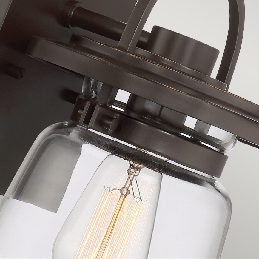 Quintiesse - LASALLE S kültéri fali lámpa 1xE27/60W/230V IP44 bronzszínű