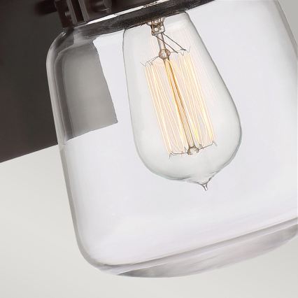 Quintiesse - LASALLE S kültéri fali lámpa 1xE27/60W/230V IP44 bronzszínű