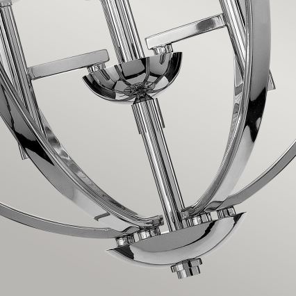 Quintiesse - MONDO LED csillár kábeles felfüggesztéssel, 3x G9 3W, 230V, átmérő 45,7 cm, fényes króm