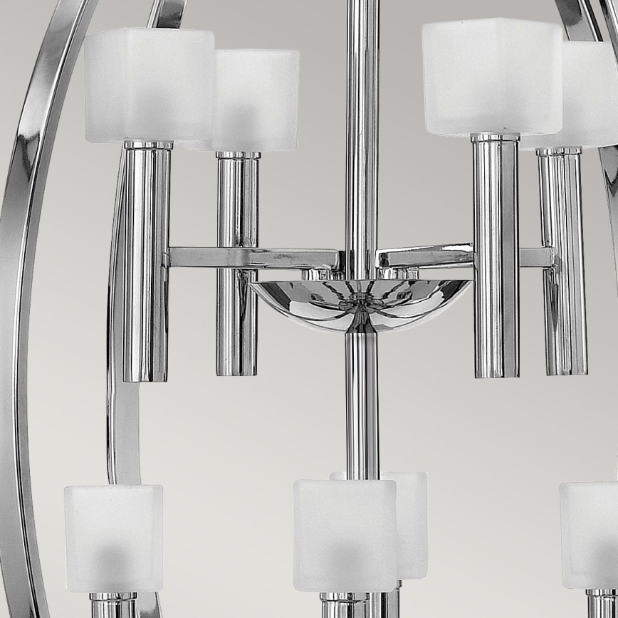 Quintiesse - MONDO LED csillár kábelen, 8xG9/3W/230V, Ø 71,3 cm, fényes króm