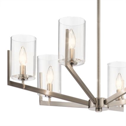 Quintiesse - Rudas csillár NYE 6xE14/40W/230V átm. 71,1 cm matt króm
