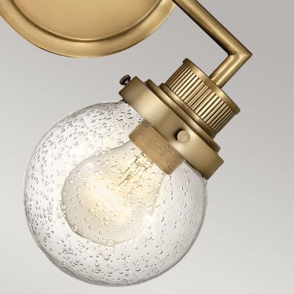 Quintiesse - POPPY fürdőszobai fali lámpatest, 2xE27/60W/230V, IP44, aranyszínű