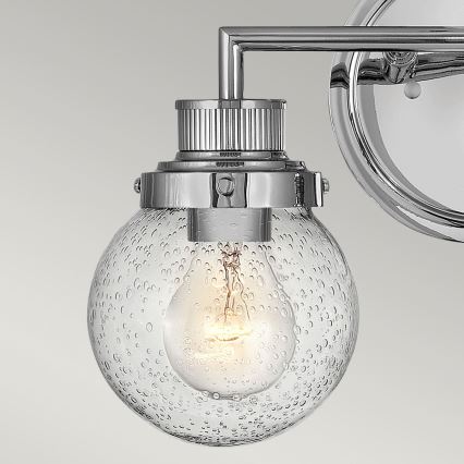 Quintiesse - Fürdőszobai fali lámpatest POPPY 2xE27/60W/230V IP44 fényes króm