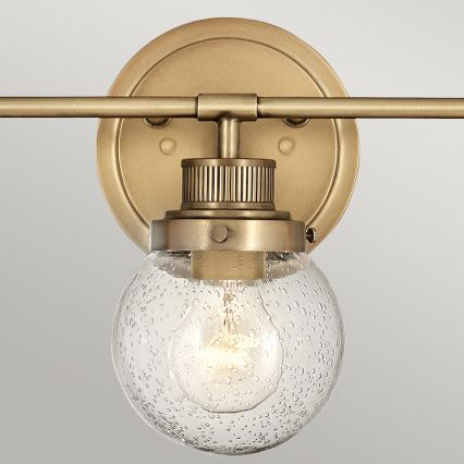 Quintiesse - Fürdőszobai fali lámpatest POPPY 3xE27/60W/230V IP44 aranyszínű