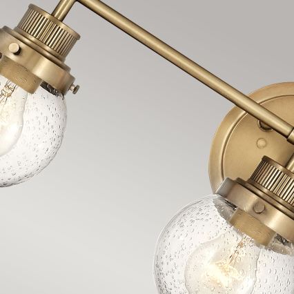 Quintiesse - Fürdőszobai fali lámpatest POPPY 3xE27/60W/230V IP44 aranyszínű