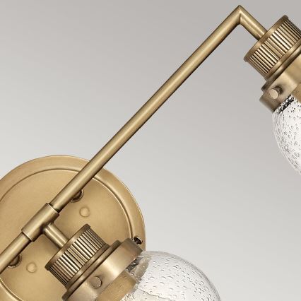 Quintiesse - Fürdőszobai fali lámpatest POPPY 3xE27/60W/230V IP44 aranyszínű