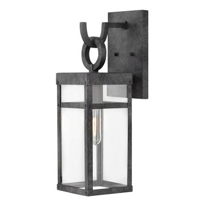 Quintiesse - Kültéri fali lámpa PORTER M 1xE27/60W/230V IP44 fekete