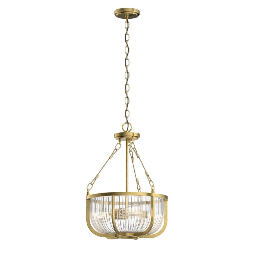 Quintiesse - Láncos csillár ROUX 3xE27/60W/230V átm. 40,6 cm arany