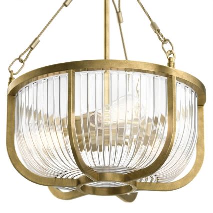 Quintiesse - Láncos csillár ROUX 3xE27/60W/230V átm. 40,6 cm arany