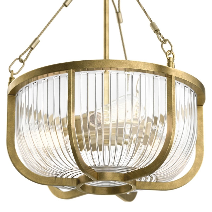 Quintiesse - Láncos csillár ROUX 3xE27/60W/230V átm. 40,6 cm arany