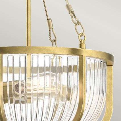 Quintiesse - Láncos csillár ROUX 3xE27/60W/230V átm. 40,6 cm arany