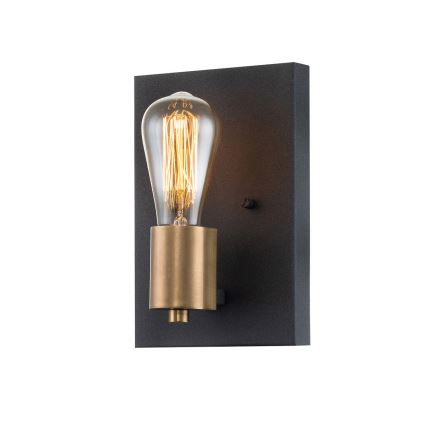 Quintiesse - Fali lámpatest SILAS 1xE27/60W/230V fekete/arany