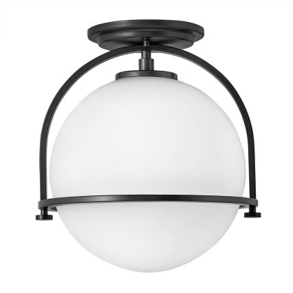 Quintiesse - SOMERSET mennyezeti lámpa 1xE27/60W/230V átm. 28,2 cm fekete