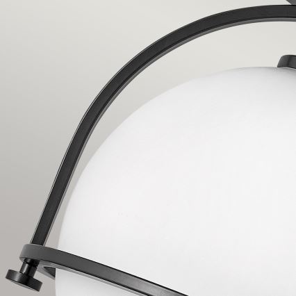 Quintiesse - SOMERSET mennyezeti lámpa 1xE27/60W/230V átm. 28,2 cm fekete
