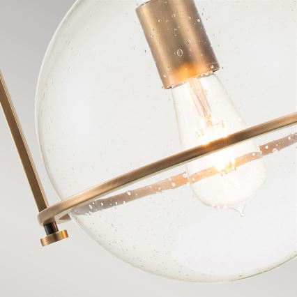 Quintiesse - SOMERSET rúddal szerelt csillár 1xE27/60W/230V, átm. 28,9 cm, bronz