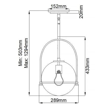 Quintiesse - SOMERSET rúddal szerelt csillár 1xE27/60W/230V, átm. 28,9 cm, bronz