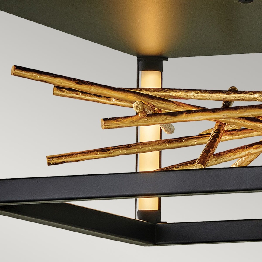 Quintiesse - LED mennyezeti lámpa STYX LED/8W/230V fekete/arany