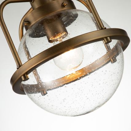 Quintiesse - TRIOCENT kültéri oszloplámpa 1×E27/40W/230V, Ø 24 cm, IP44, bronz